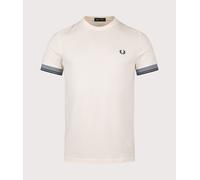 Fred Perry Mens Twin Tipped Cuff T-Shirt - Colour: 560 Ecru - Size: XL