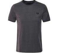 Fred Perry Mens Twin Tipped Gunmetal Grey T-Shirt Cotton - Size Small