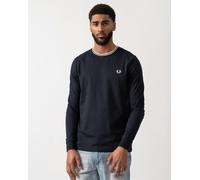 Fred Perry Mens Twin Tipped Long Sleeve T-Shirt - Navy 795 - Navy 795 - Medium