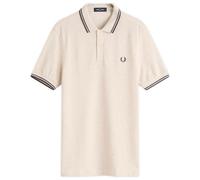 Fred Perry Men's Twin Tipped Polo Porridge Marl/Anchor Grey