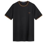Fred Perry Men's Twin Tipped T-Shirt Black/Shadedston