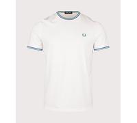 Fred Perry Polo shirt TWIN TIPPED T-SHIRT in White EU L