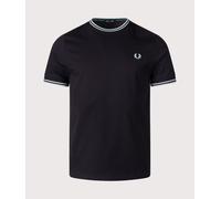 Fred Perry M1588 Twin Tipped T Shirt Black size XL