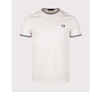Fred Perry Twin Tipped T-Shirt - Ecru - Mens XL