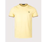 Fred Perry Mens Twin Tipped T-Shirt - Colour: Y61 Champion's Gold/Honey Comb/Black - Size: Large Large