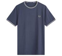 Fred Perry Men's Twin Tipped T-Shirt Drkairf/Lic/Bayl