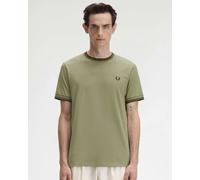 Fred Perry Mens Twin Tipped T-Shirt - Colour: Y64 Olive Mint/Night Green - Size: XL