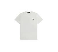 Fred Perry Mens Unisex Abstract Soundwave Graphic T Shirt M5695 100% Cotton in Snow White Size L - Large