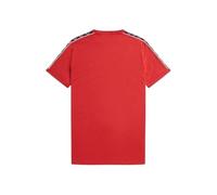 Fred Perry Mens Unisex Contrast Tape Ringer T Shirt M4613 100% Cotton in Washed Red and Oxblood Size Medium