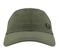 Fred Perry Mens Womens Unisex Adjustable Laurel Wreath Branded HW7682 Baseball Cap Hat One Size in Field Green and Black