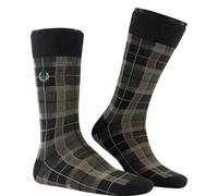 Fred Perry Mens Womens Unisex C5141 Tartan Socks Size 4-6 in Uniform Green