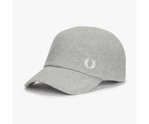 Fred Perry Mens Womens Unisex Classic Piqué Baseball Cap Hat - Steel Marl Grey HW1650 - One Size Adjustable