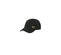 Fred Perry Mens Womens Unisex HW6726 Classic Pique Baseball Cap Hat in Field Green & Black One Size
