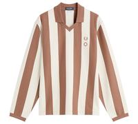 Fred Perry Men's x Craig Green Heavy Weight Long Sleeve Polo Shirt Uniform Brown