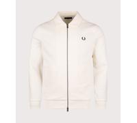 Fred Perry Mens Zip Through Collared Sweatshirt - Colour: 560 Ecru - Size: Large