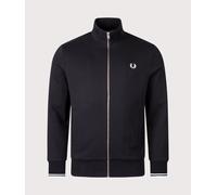 Fred Perry Mens Zip Through Sweatshirt - Colour: 198 Black - Size: Large