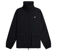 Fred Perry Patch Pocket Zip Closure Black Jacket - XS