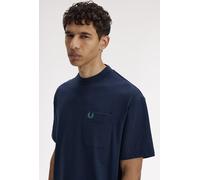 Fred Perry Pocket Detail T-Shirt - Navy - Medium