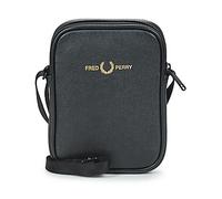 Fred Perry Pouch SCOTCHGRAIN LEATHER SIDE BAG in Black One size