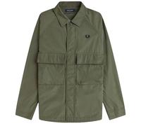 Fred Perry Raglan Utility Overshirt - Green - L - Menswear L