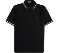 Fred Perry Reissues M12 Twin Tipped Polo Shirt - Black - M12-T29 TWIN