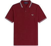 Fred Perry Reissues M12 Twin Tipped Polo Shirt - Maroon - M12 106 Colo
