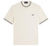 Fred Perry Reissues Made In Portugal Ribbed Jersey T-Shirt - Ecru L L