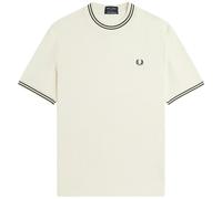 Fred Perry Ribbed Jersey T-Shirt - Ecru L L