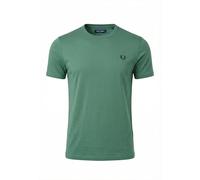 Fred Perry Ringer T-Shirt, Deep Mint (UK, Alpha, L, Regular, Regular, Deep Mint)