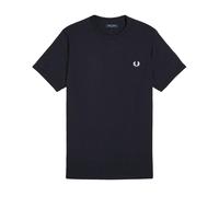Fred Perry Men's Ringer T-Shirt, Navy, Large