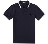 Fred Perry Slim Fit Twin Tipped Polo Navy & White