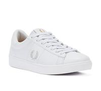 Fred Perry Spencer Leather Mens White / Silver Trainers UK 8
