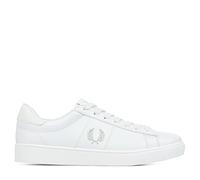 FRED PERRY Spencer Premium Leather Trainers UK 10 White