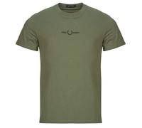 Fred Perry Mens Embroidered T-Shirt - Colour: W19 Laurel Wreath Green - Size: XL