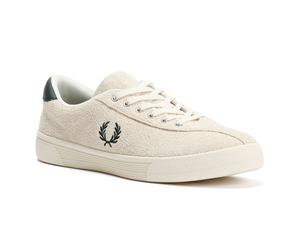 Fred Perry Tennis Shoe Suede Men's Ecru/Grassroot Trainers UK 8