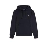 Fred Perry Tipped Hooded Sweatshirt Navy