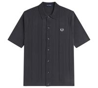 Fred Perry Tonal Veritcal Stripe Shirt - Anchor Grey M M