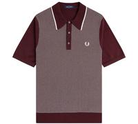 Fred Perry Tonic Waffle Knitted Shirt - Oxblood XL XL