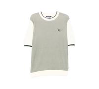 Fred Perry tonic waffle knitted T-shirt - Neutrals S-M-L-XL-XXL