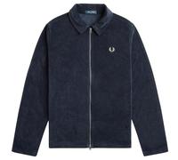 Fred Perry Towelling Overshirt - Navy -M7814-608 TOWEL O/S Colour: N