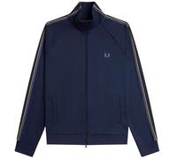 Fred Perry Mens Tramline Tape Track Jacket - Colour: X86 Tennis Blue - Size: Medium