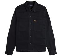 Fred Perry Twill Overshirt - Black S S