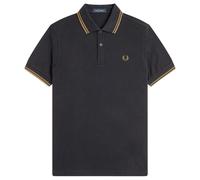 Fred Perry Twin Tipped Fred Perry Polo Shirt - Black/Shaded Stone/Shaded Stone - Large