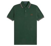 Fred Perry Twin Tipped Fred Perry Polo Shirt - Grassroots/Oxblood - X-Large