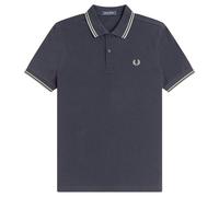 Fred Perry Twin Tipped Fred Perry Polo Shirt - Navy/Seagrass - X-Large
