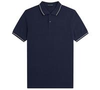 Fred Perry Twin Tipped Fred Perry Polo Shirt - Tennis Blue/Silver Blue/Navy - XX-Large