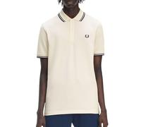 Men's Fred Perry Twin Tipped Polo Ecru/Tennis Blue - Size: 44