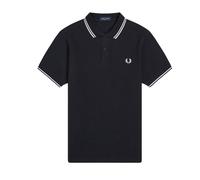 Fred Perry Twin Tipped Polo Shirt Navy/White/White - M