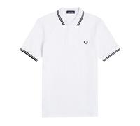 Fred Perry M3600 Twin Tipped Polo Shirt - White - M3600-200 TWIN TIP P