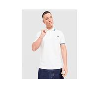 Fred Perry Twin Tipped Polo Shirt - White - Mens M
